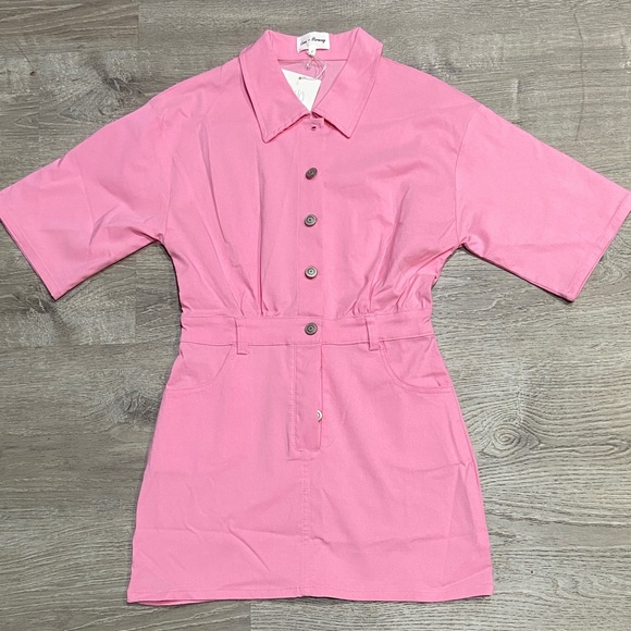 Love + Harmony Dresses & Skirts - Pink Button-Up Mini Dress